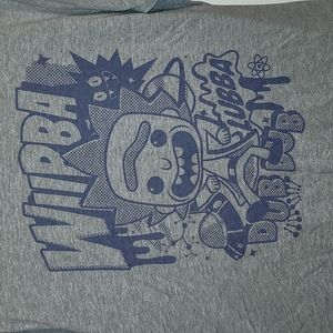 Pop tees rick and morty gray graphic top pullover wubba dub dub